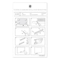 U Brands Floating Glass Dry Erase Undated One Month Calendar, 48 x 36, White