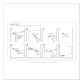 U Brands Magnetic Glass Dry Erase Board Value Pack, 48 x 36, White