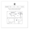 U Brands Magnetic Dry Erase Undated One Month Calendar Board, 20 x 16, White