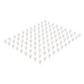 U Brands Fashion Sphere Push Pins, Plastic, Clear/Rose Gold, 0.44", 100/Pack