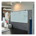 U Brands Cubicle Glass Dry Erase Undated Four Week Calendar Board, 23 x 12, White