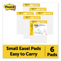 Post-it Vertical-Orientation Self-Stick Easel Pads, Unruled, 15 x 18, White, 20 Sheets, 2/Pack