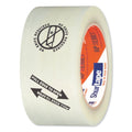 Duck Folded Edge Tape, 3" Core, 2.08" x 110 yds, Clear