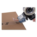 Duck Folded Edge Tape Dispenser with Folded Edge Tape with 6 Rolls of Tape,  3" Core, For Rolls Up to 2.08" x 110 yds, Gray