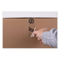 Duck Folded Edge Tape Dispenser with Folded Edge Tape with 6 Rolls of Tape,  3" Core, For Rolls Up to 2.08" x 110 yds, Gray