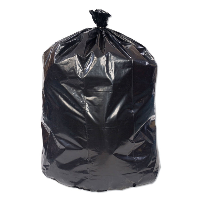 Pitt Plastics Eco-Strong Can Liner, 16 gal, 0.9 mil, 24" x 32", Black, 500/Carton