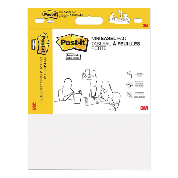 Post-it Vertical-Orientation Self-Stick Easel Pads, Unruled, 15 x 18, White, 20 Sheets, 2/Pack