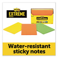 Post-it XL Notes with Extreme Flat Pad Holder, 4.5" x 6.75", Assorted Colors, 25 Sheets/Pad, 9 Pads/Pack