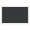 U Brands Magnetic Chalkboard with Decor Frame, 30 x 20, Black Surface/White Frame