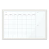 U Brands Magnetic Dry Erase Calendar with Decor Frame, 30 x 20, White Surface and Frame