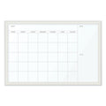 U Brands Magnetic Dry Erase Calendar with Decor Frame, 30 x 20, White Surface and Frame