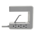 Tripp Lite Surge Protector, 6 AC Outlets/2 USB-A and 1 USB-C Ports, 8 ft Cord, 1,080 J, Gray