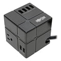 Tripp Lite Power Cube Surge Protector, 3 AC Outlets/6 USB-A Ports, 6 ft Cord, 540 J, Black