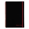 Black n' Red Flexible Cover Twinwire Notebook, SCRIBZEE Compatible, 1 Subject, Wide/Legal Rule, Black Cover, 11.75 x 8.25, 70 Sheets