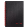Black n' Red Hardcover Twinwire Notebook, SCRIBZEE Compatible, 1 Subject, Wide/Legal Rule, Black Cover, 8.25 x 5.88, 70 Sheets