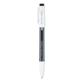 Pilot FriXion Fineliner Erasable Porous Point Pen, Stick, Fine 0.6 mm, Black Ink, Black Barrel, Dozen