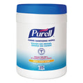 PURELL Sanitizing Hand Wipes, 6.75 x 6, White, 270 Wipes/Canister