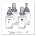 GOJO Clear and Mild Foam Handwash Refill, For ADX-7 Dispenser, Fragrance-Free, 700 mL, Clear, 4/Carton
