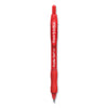 Paper Mate Profile Gel Pen, Retractable, Medium 0.7 mm, Red Ink, Translucent Red Barrel, Dozen