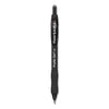 Paper Mate Profile Gel Pen, Retractable, Medium 0.7 mm, Black Ink, Translucent Black Barrel, Dozen