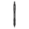 Paper Mate Profile Gel Pen, Retractable, Fine 0.5 mm, Black Ink, Translucent Black Barrel, 36/Pack