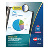 Avery Top-Load Poly Sheet Protectors, Heavy Gauge, Letter, Diamond Clear, 100/Box