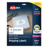Avery Glossy White Easy Peel Mailing Labels w/ Sure Feed Technology, Laser Printers, 2 x 4, White, 10/Sheet, 25 Sheets/Pack