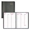 Brownline Essential Collection Weekly Appointment Book in Columnar Format, 11 x 8.5, Black Cover, 12-Month (Jan to Dec): 2023