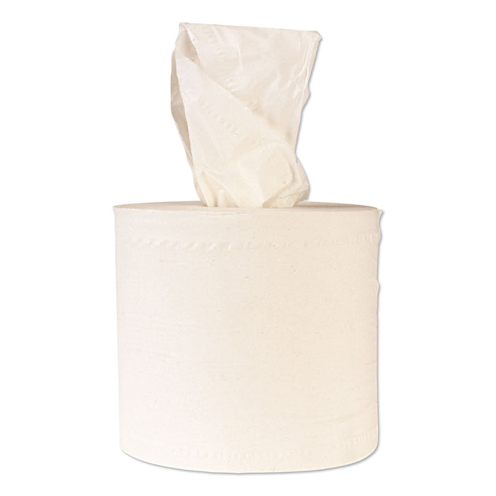 Windsoft Center-Flow Perforated Paper Towel Roll, 7.3 x 15, White, 6 Rolls/Carton