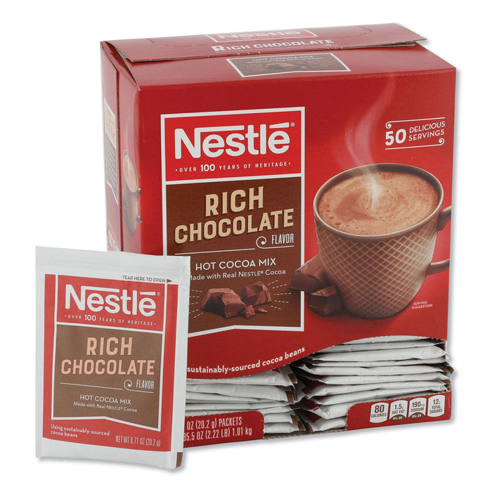 Nestlé Hot Cocoa Mix, Rich Chocolate, .71oz, 50/Box