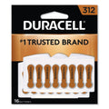 Duracell Hearing Aid Battery, #312, 16/Pack