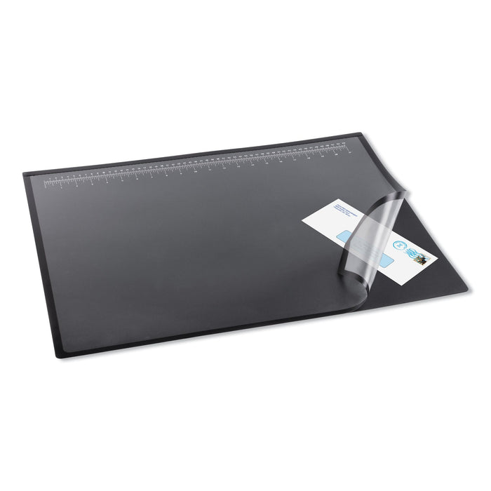 Artistic Lift-Top Pad Desktop Organizer, with Clear Overlay, 22 x 17, Black