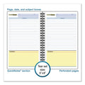 Cambridge Wirebound Guided QuickNotes Notebook, 1 Subject, List-Management Format, Dark Gray Cover, 8 x 5, 80 Sheets
