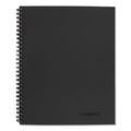 Cambridge Wirebound Guided Meeting Notes Notebook, 1 Subject, Meeting-Minutes/Notes Format, Dark Gray Cover, 11 x 8.25, 80 Sheets