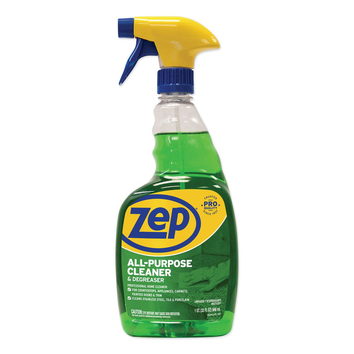 Zep Commercial All-Purpose Cleaner and Degreaser, 32 oz Spray Bottle