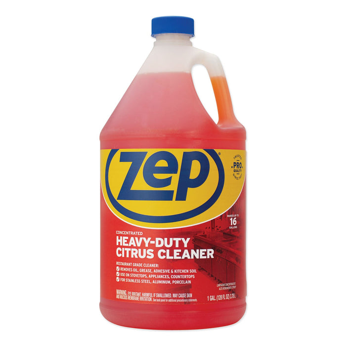 Zep Commercial Cleaner and Degreaser, Citrus Scent, 1 gal Bottle