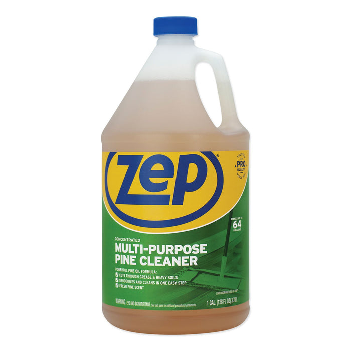 Zep Commercial Pine Multi-Purpose Cleaner, Pine Scent, 1 gal, 4/Carton