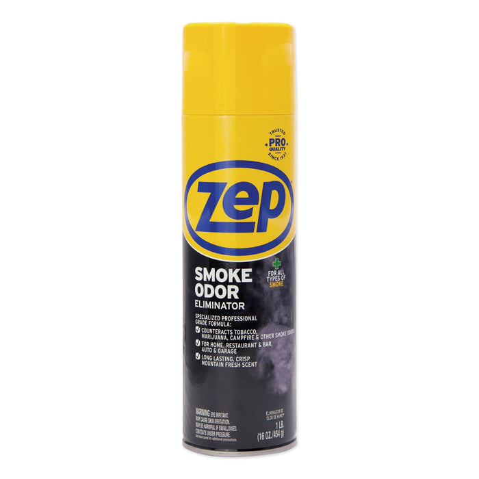Zep Commercial Smoke Odor Eliminator, Fresh, 16 oz, 12/Carton