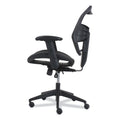 HON Prominent High-Back Task Stool, Supports Up to 250 lb, 15.94" to 19.69" Seat Height, Black