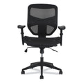 HON Prominent High-Back Task Stool, Supports Up to 250 lb, 15.94" to 19.69" Seat Height, Black
