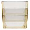Storex Wall File, 3 Sections, Letter Size, 13" x 4" x 14",  Smoke, 3/Set