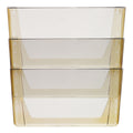 Storex Wall File, 3 Sections, Letter Size, 13" x 4" x 14",  Smoke, 3/Set