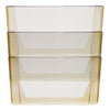 Storex Wall File, 3 Sections, Legal Size, 16" x 4" x 14", Smoke, 3/Set