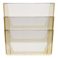 Storex Wall File, 3 Sections, Legal Size, 16" x 4" x 14", Smoke, 3/Set