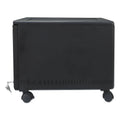 Storex Single-Drawer Mobile Filing Cabinet, 1 Legal/Letter-Size File Drawer, Black, 14.75" x 18.25" x 12.75"