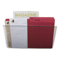 Storex Wall File, Letter Size, 13" x 4" x 7", Clear