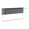 Storex Unbreakable Magnetic Wall File, Legal/Letter Size, 16" x 4" x 7", Clear