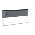 Storex Unbreakable Magnetic Wall File, Legal/Letter Size, 16" x 4" x 7", Clear
