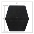 ES Robbins Game Zone Chair Mat, For Hard Floor/Medium Pile Carpet, 42 x 46, Black