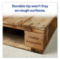Avery MARKS A LOT Large Desk-Style Permanent Marker, Broad Chisel Tip, Red, Dozen (8887)